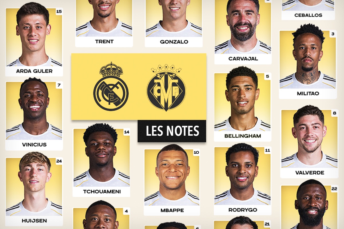 Notes : Villarreal - Real Madrid