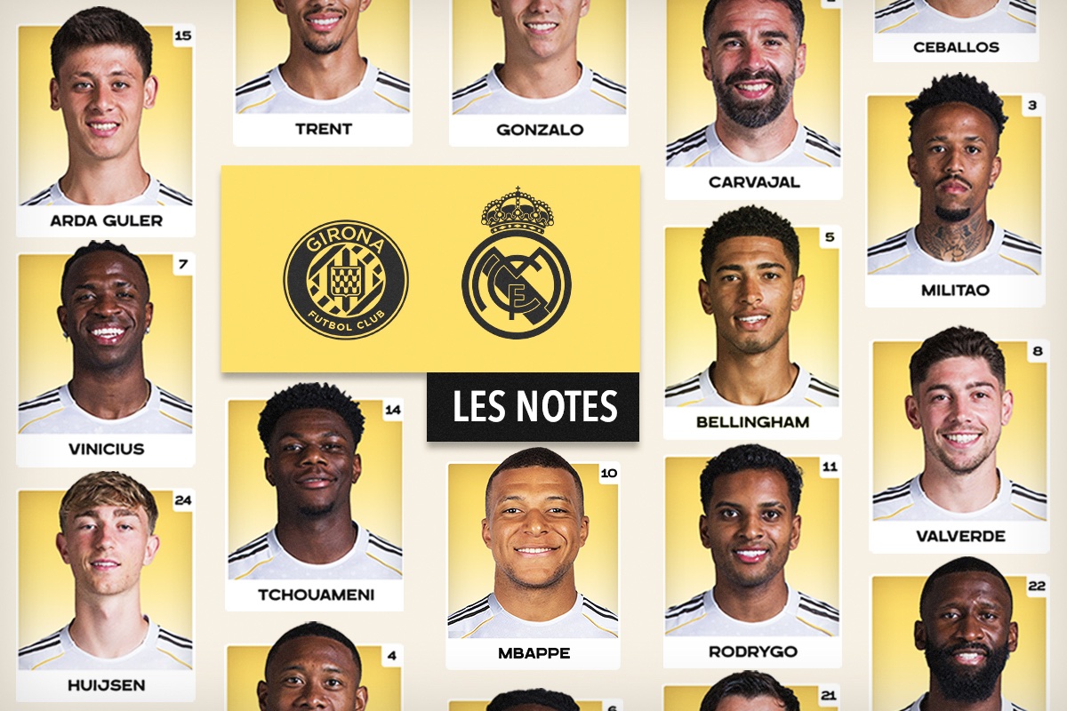 Notes : Girona - Real Madrid