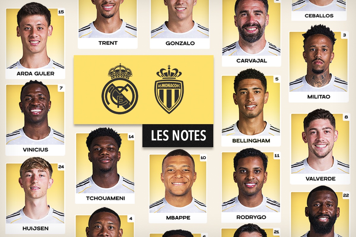Notes : Real Madrid - AS Monaco